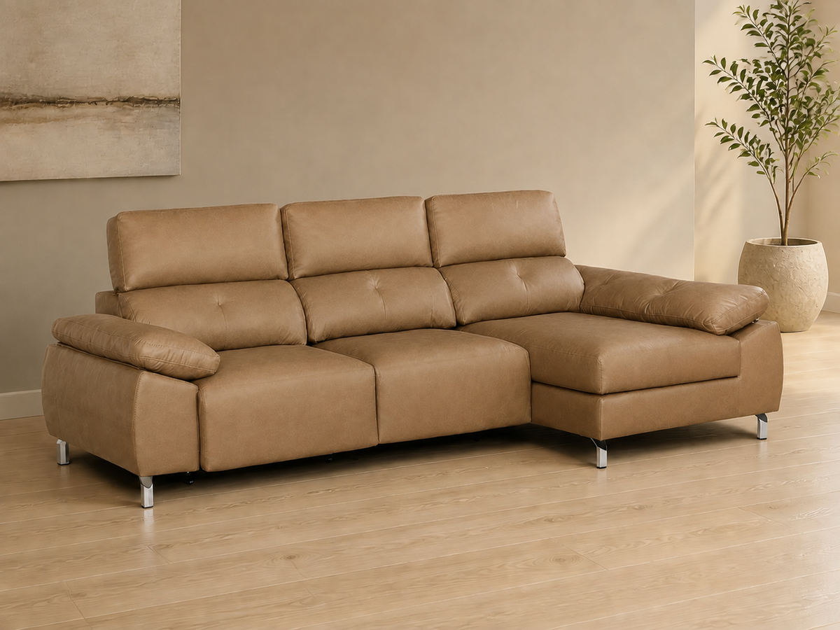 Sofá Chaise Longue Lancia der-camel