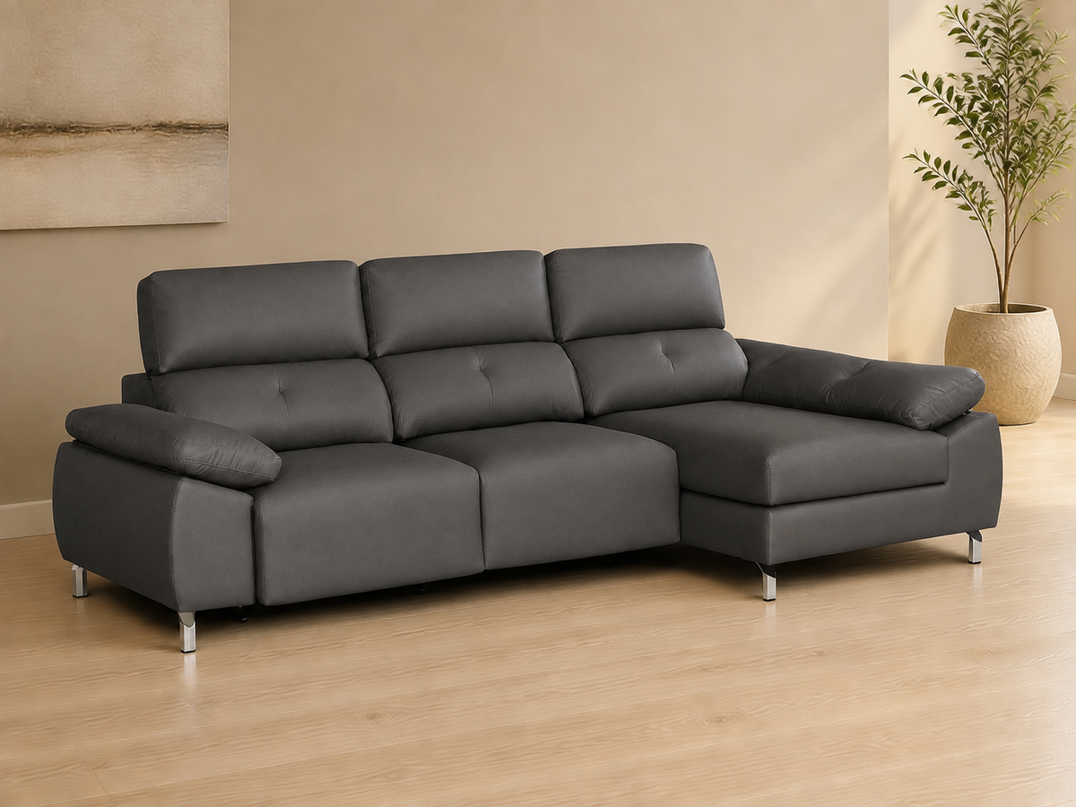 Sofá Chaise Longue Lancia der-grafito