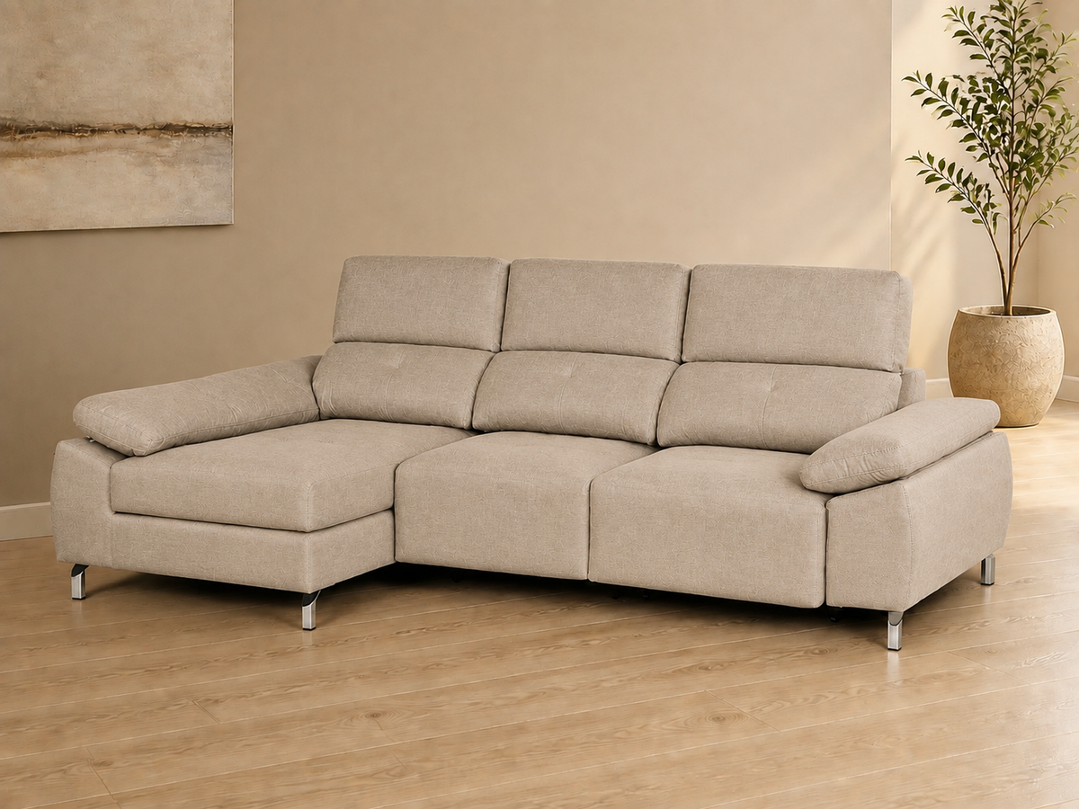 Sofá Chaise Longue Lancia izq-piedra
