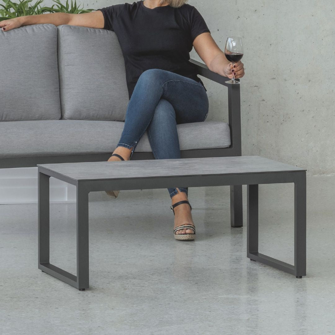 Mesa de centro exterior 120 cm