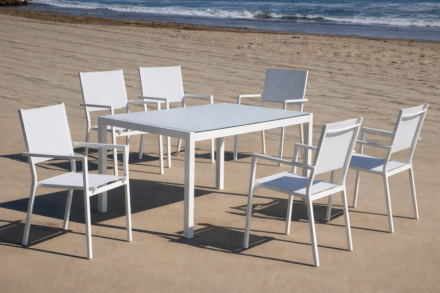 Mesa de comedor exterior CORCEGA 135x90 cm