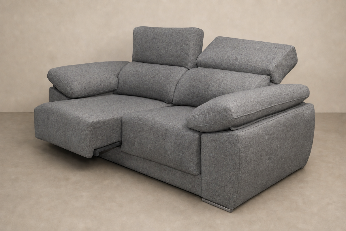 Chaise longue Montblanc — vista 3/4 — Magnol-Plomo