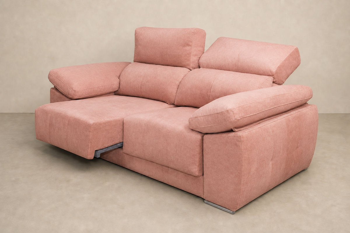 Chaise longue Montblanc — vista 3/4 — Magnol-Rosa