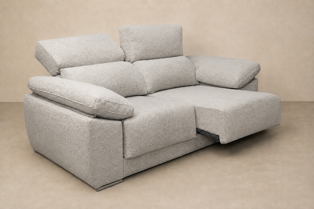 Chaise longue Montblanc — vista 3/4 invertida — Cairo-Perla