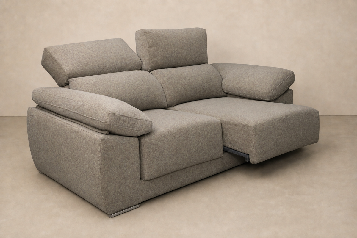 Chaise longue Montblanc — vista 3/4 invertida — Edi-Piedra