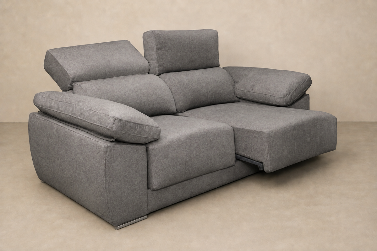 Chaise longue Montblanc — vista 3/4 invertida — Edi-Plomo