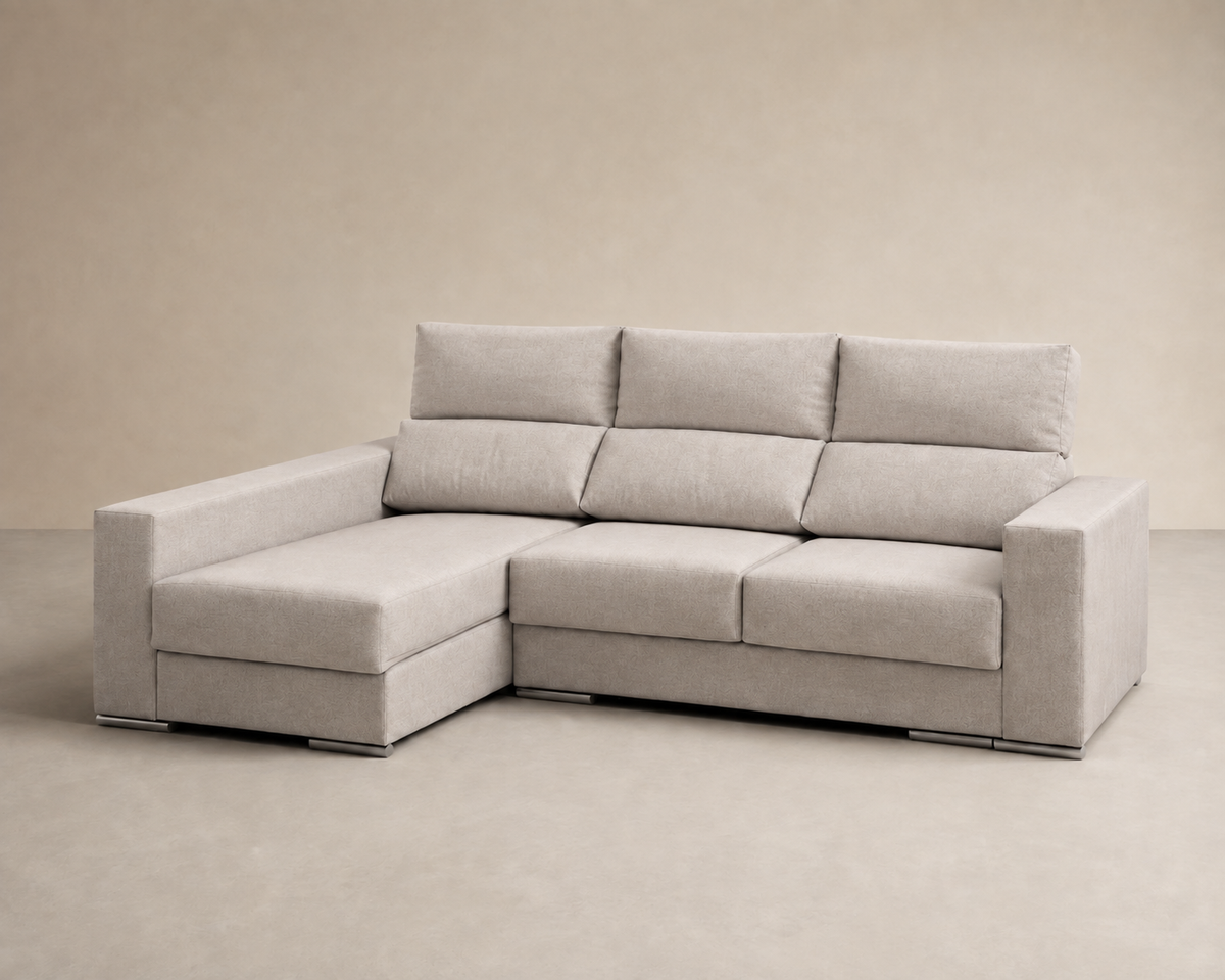 Chaise longue Morena — vista 3/4 izquierda — N002