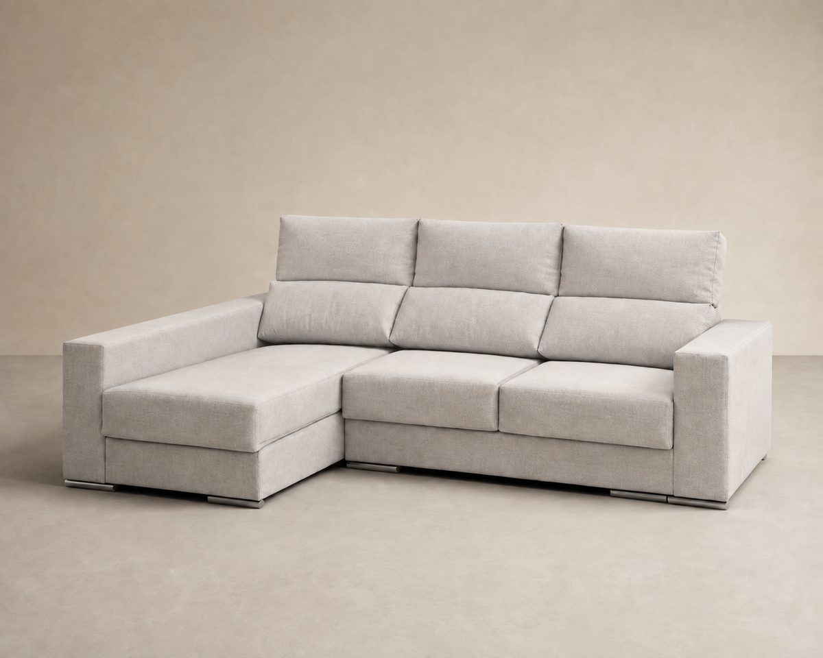 Chaise longue Morena — vista 3/4 izquierda — Magnol Piedra