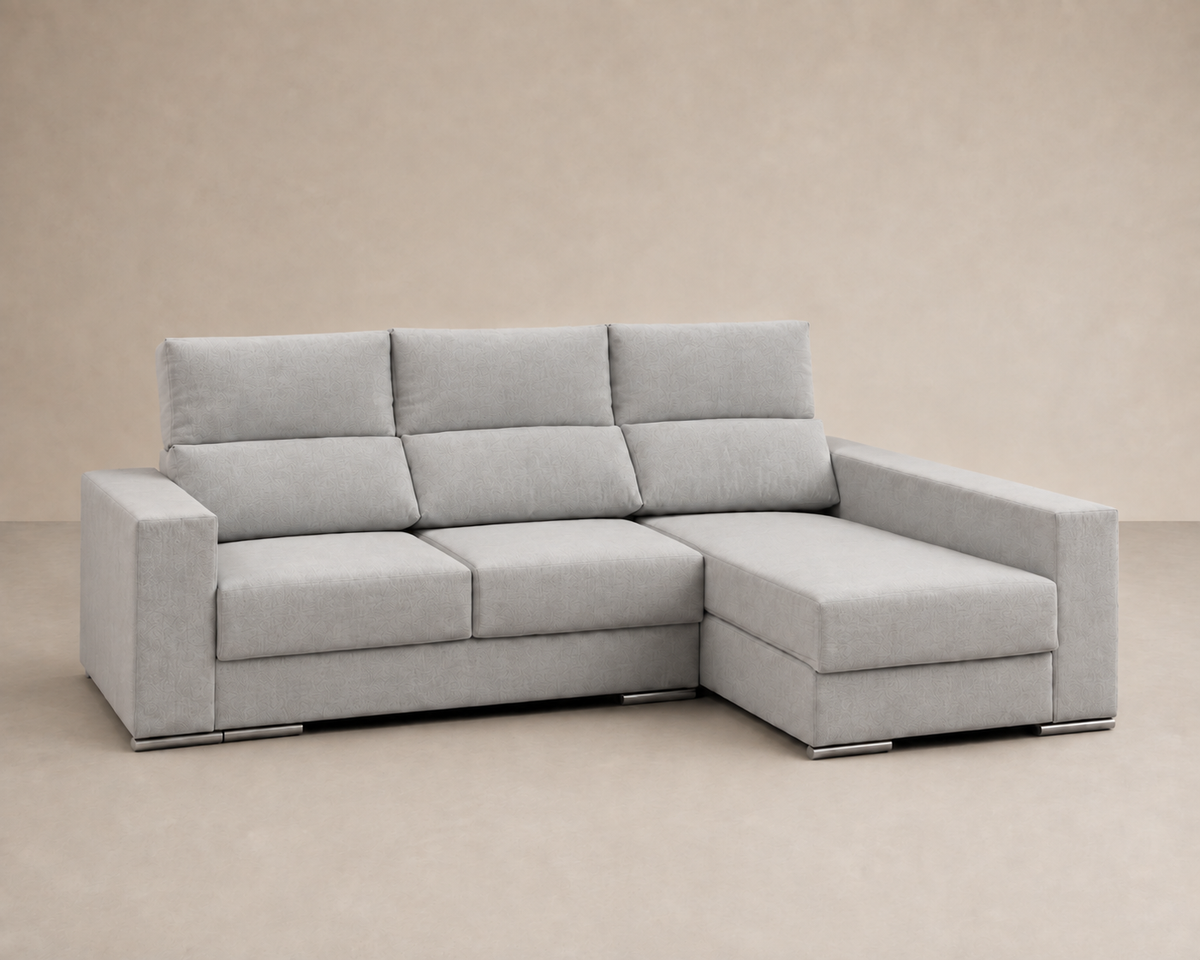 Chaise longue Morena — vista 3/4 derecha — Edi Plata