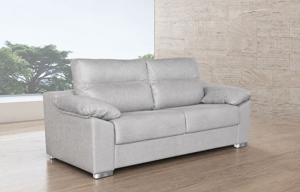 Sofá cama Poo en tapizado Edi Plata