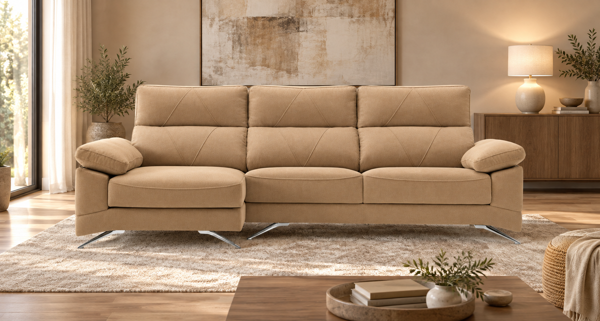 Sofá Chaise Longue Robert - robert left camel