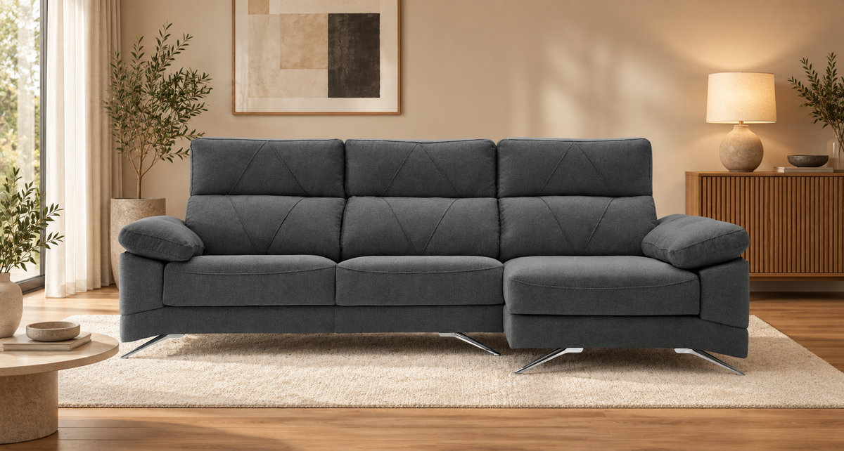 Sofá Chaise Longue Robert - robert right grafito