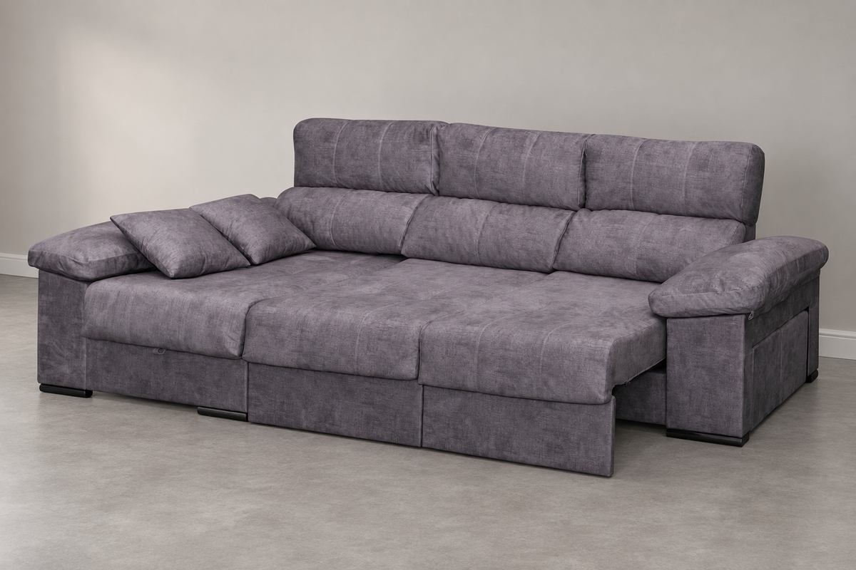 Roma 3-Seater Chaise Longue Sofa