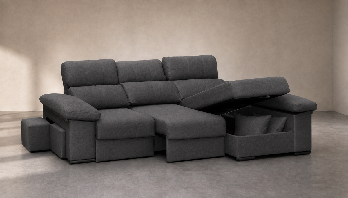 Chaise longue Roma — vista 3/4 izquierda — Edi Marengo