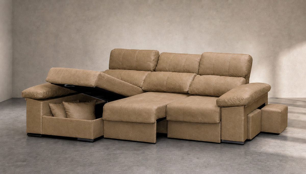 Chaise longue Roma — vista 3/4 derecha — Edi Camel
