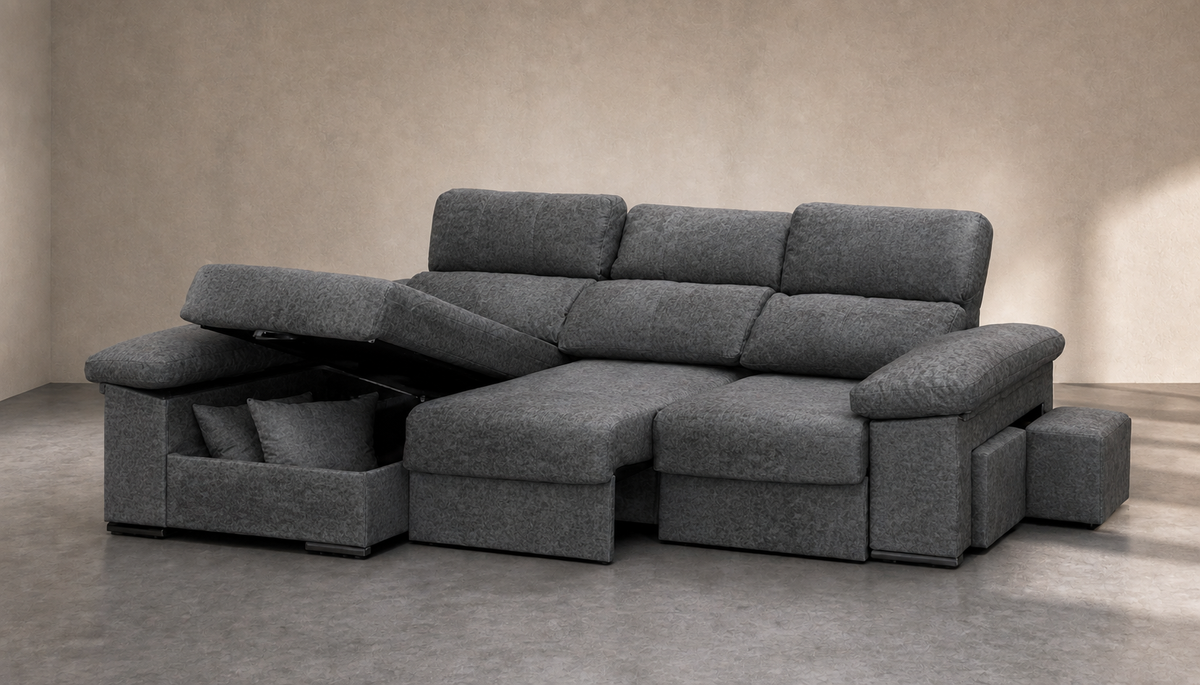 Chaise longue Roma — vista 3/4 derecha — Edi Marengo
