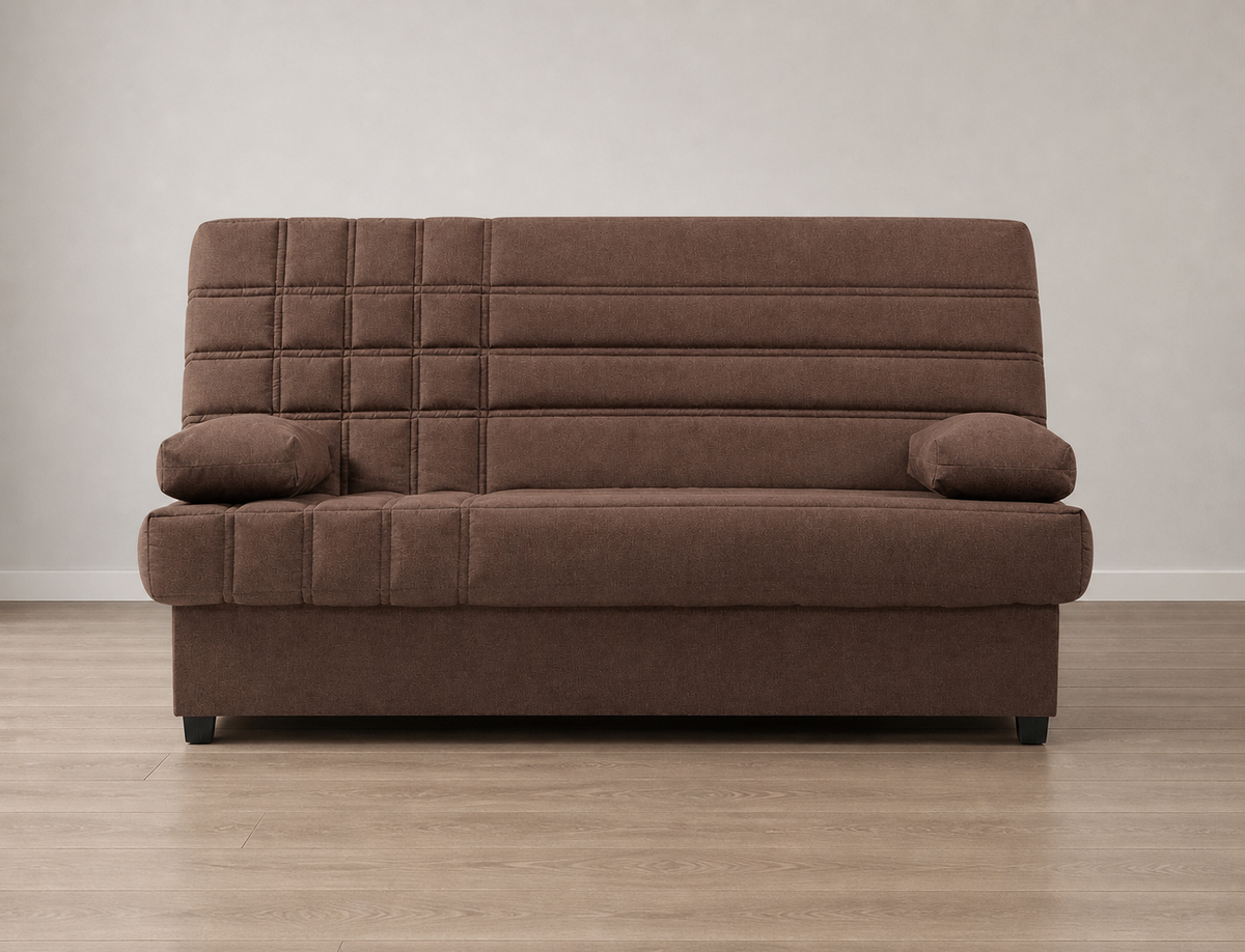 Sofá cama Romeo marrón - vista frontal