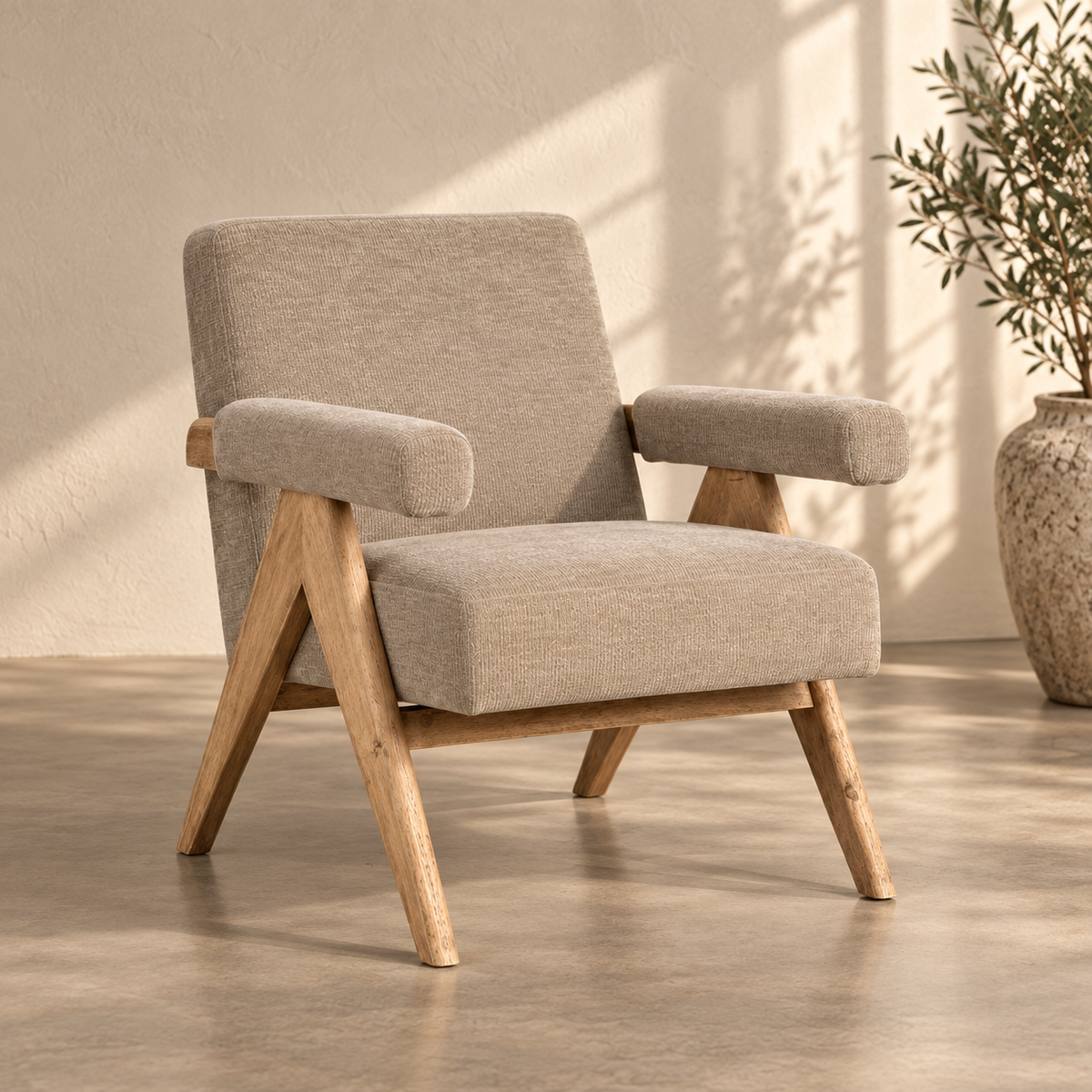 Sillón beige 3/4 613614