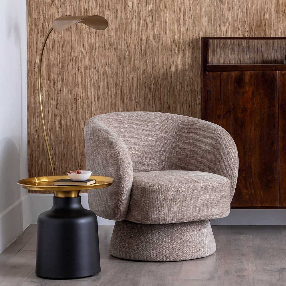 SILLÓN BEIGE TEJIDO SALÓN 78 X 79 X 77 CM — ambiente