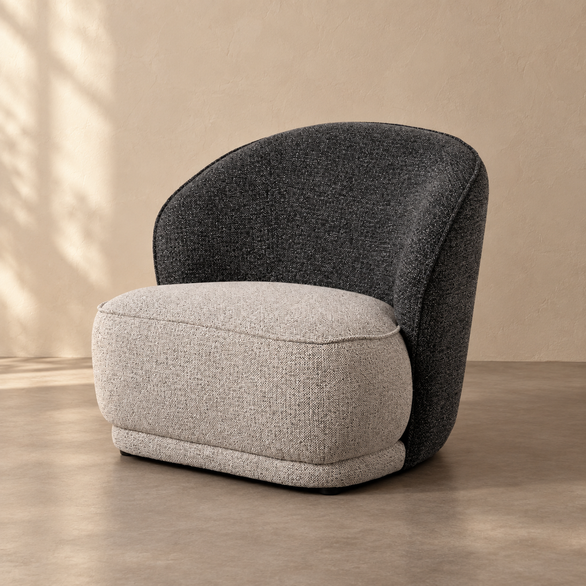 SILLÓN BICOLOR TEJIDO SALÓN 78 X 81 X 74 CM
