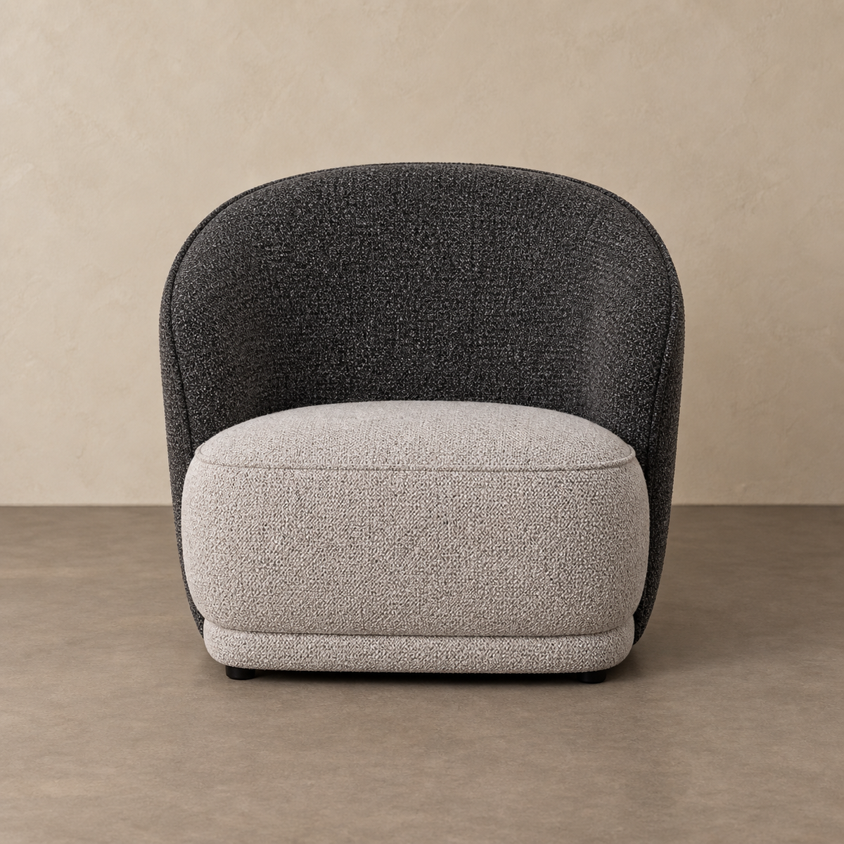 SILLÓN BICOLOR TEJIDO SALÓN 78 X 81 X 74 CM