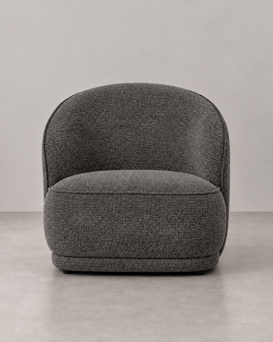 Sillón Bruma gris jaspeado — vista frontal