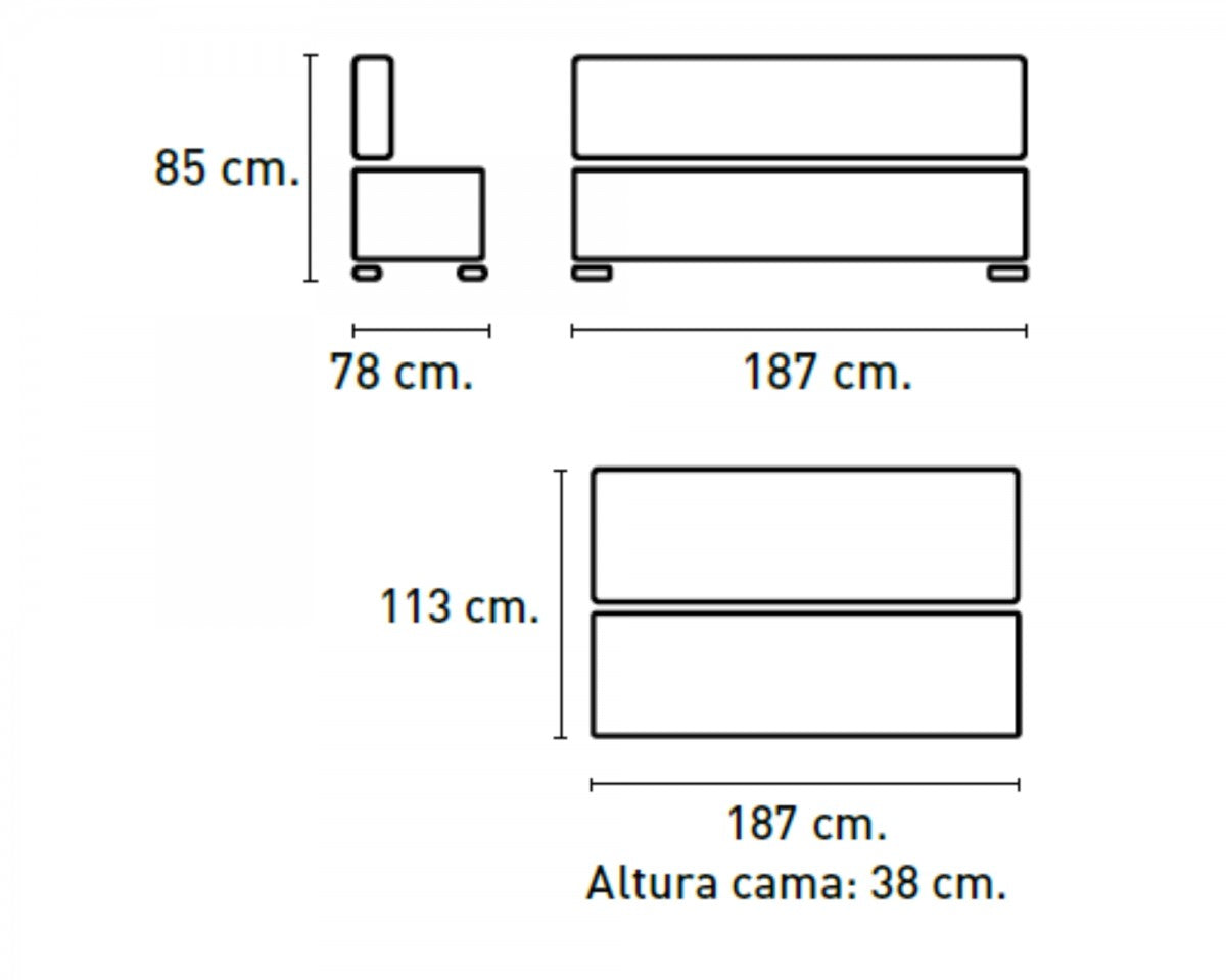 Sofá cama Beisbol