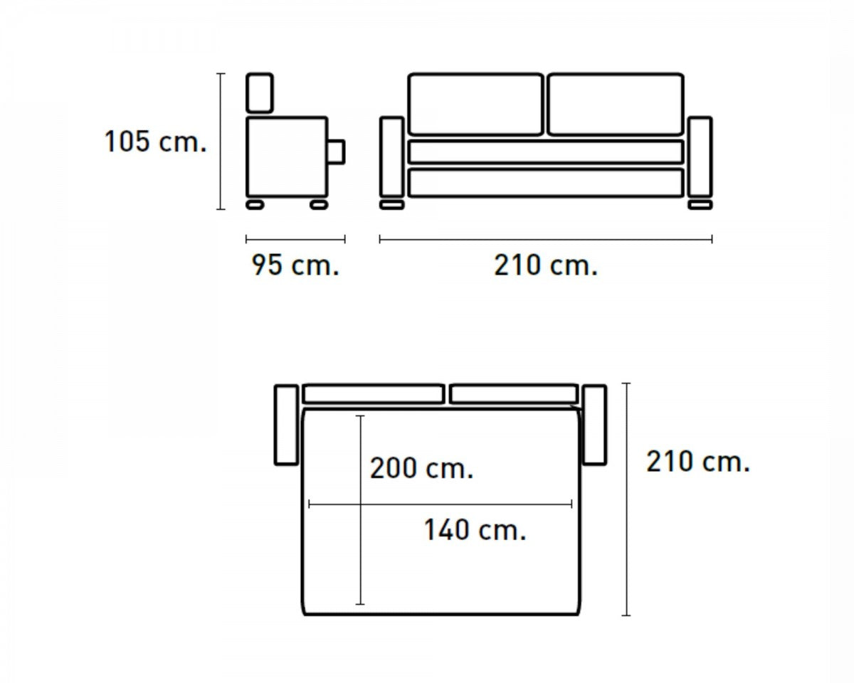 Sofá cama Poo