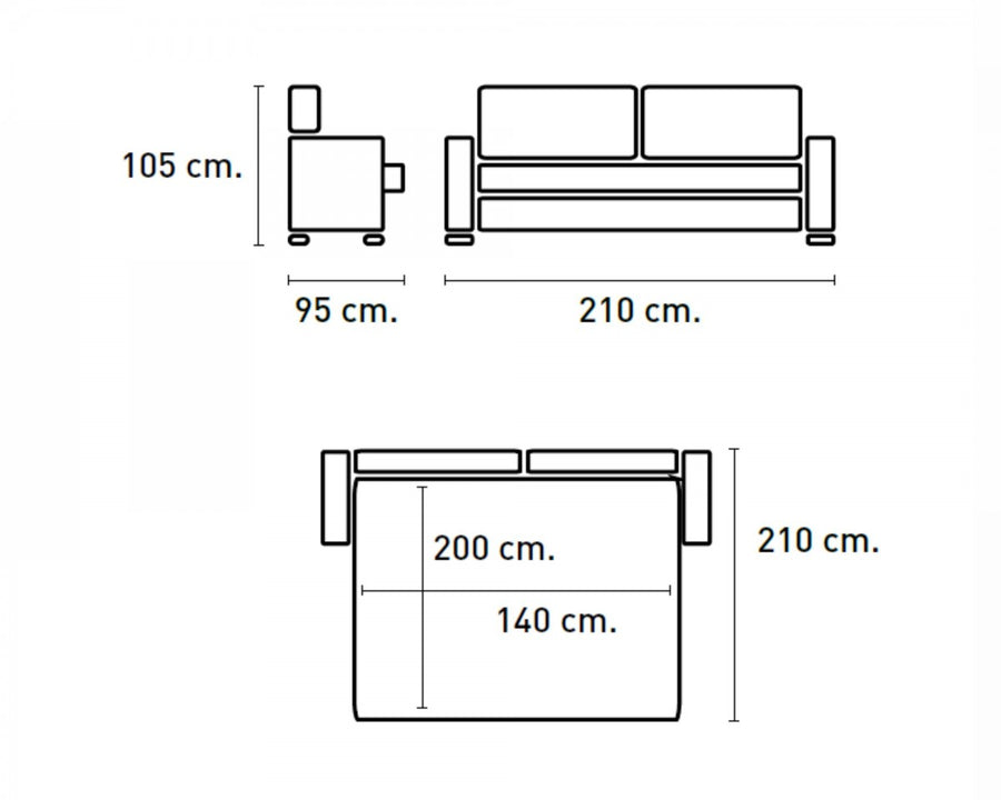 Sofá cama Poo