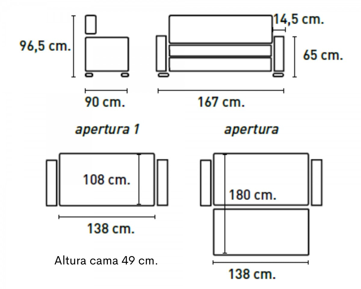 Sofá cama Izan