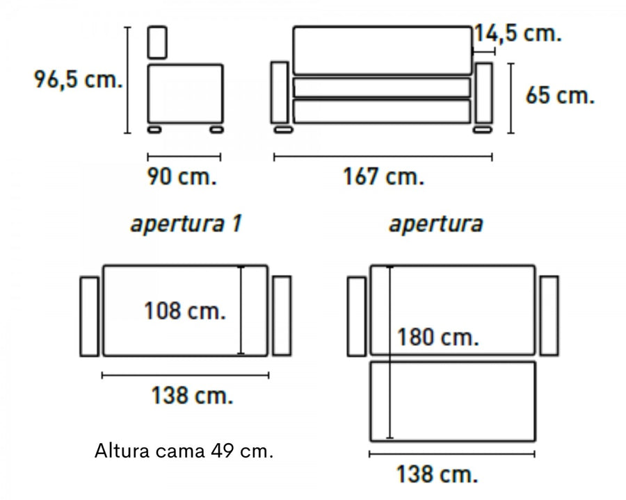 Sofá cama Izan