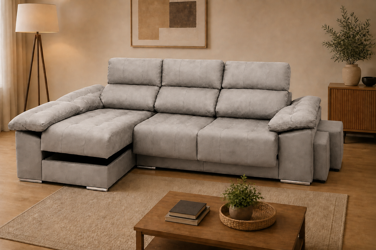 Chaise longue Toyota — vista 3/4 izquierda — Edi Plata