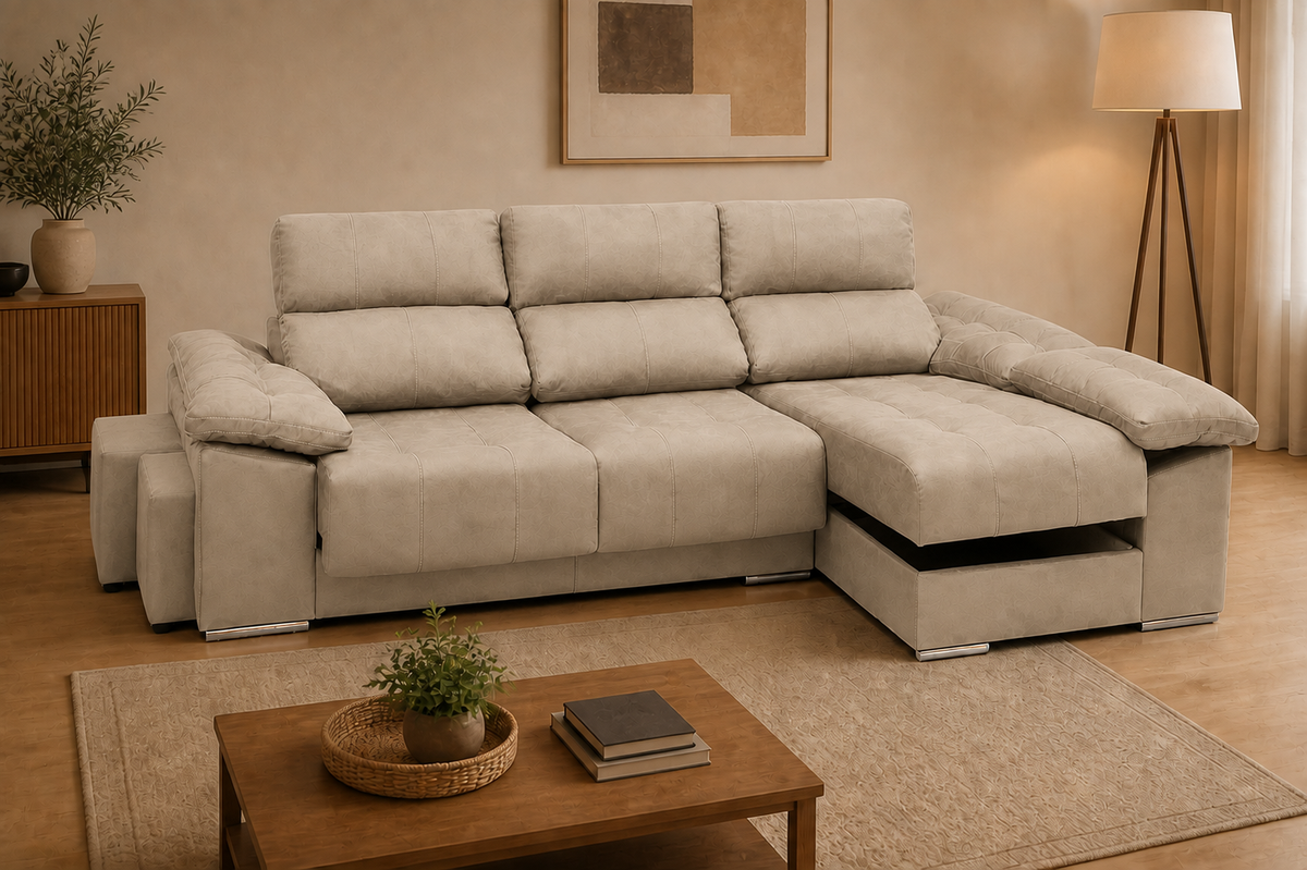 Chaise longue Toyota — vista 3/4 derecha — Magnol Piedra