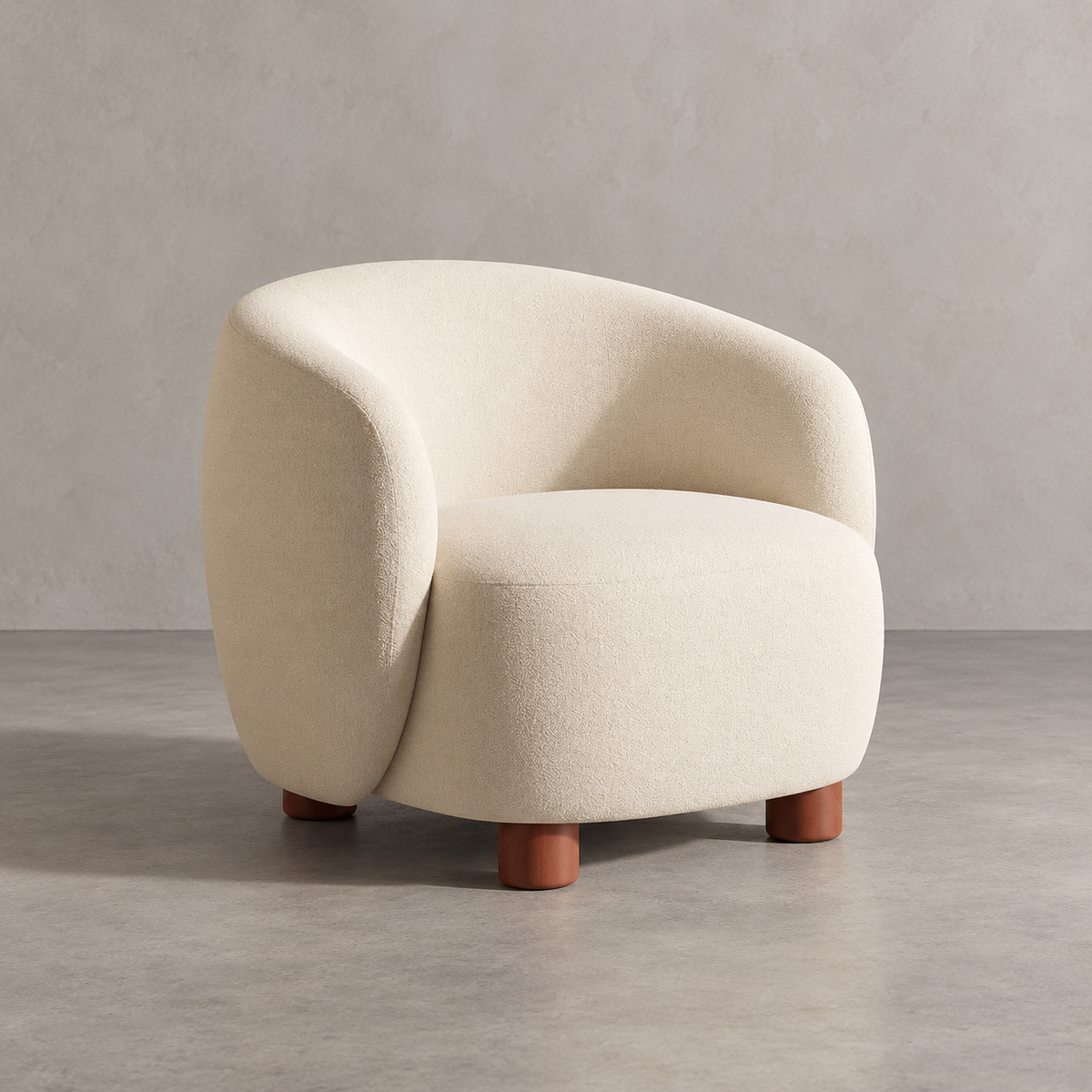 CREAM ARMCHAIR FABRIC-METAL 80 X 82 X 62 CM